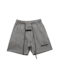 ESSENTIALS 2022 fleece shorts in Dark Oatmeal colorway, front view