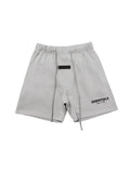 ESSENTIALS 2022 fleece shorts in Light Oatmeal colorway, front view