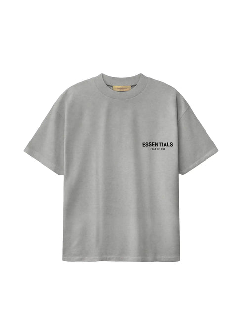 ESSENTIALS 2022 light oatmeal short sleeve t-shirt with relaxed fit