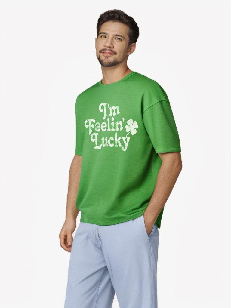 Camiseta Lucky Shamrock | FIFTH SUN | Adulto unisex | 50 % algodón, 50 % poliéster