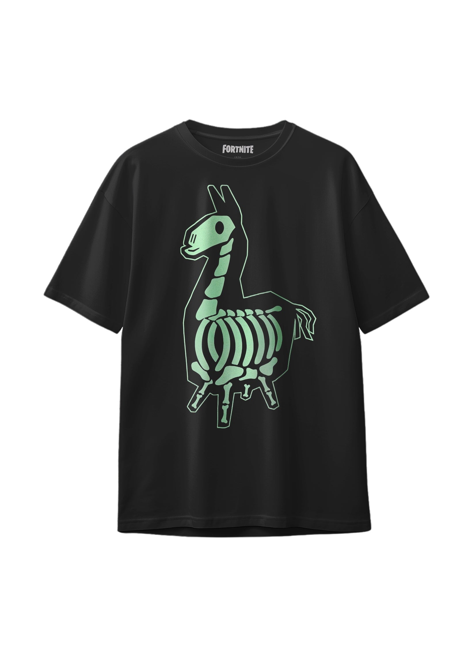fortnite-llama-glow-skeleton-tee-flatlay