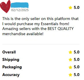 Five-star customer review screenshot highlighting trust, repeat purchase confidence, and positive buying experience with Tikooo Warehouse.