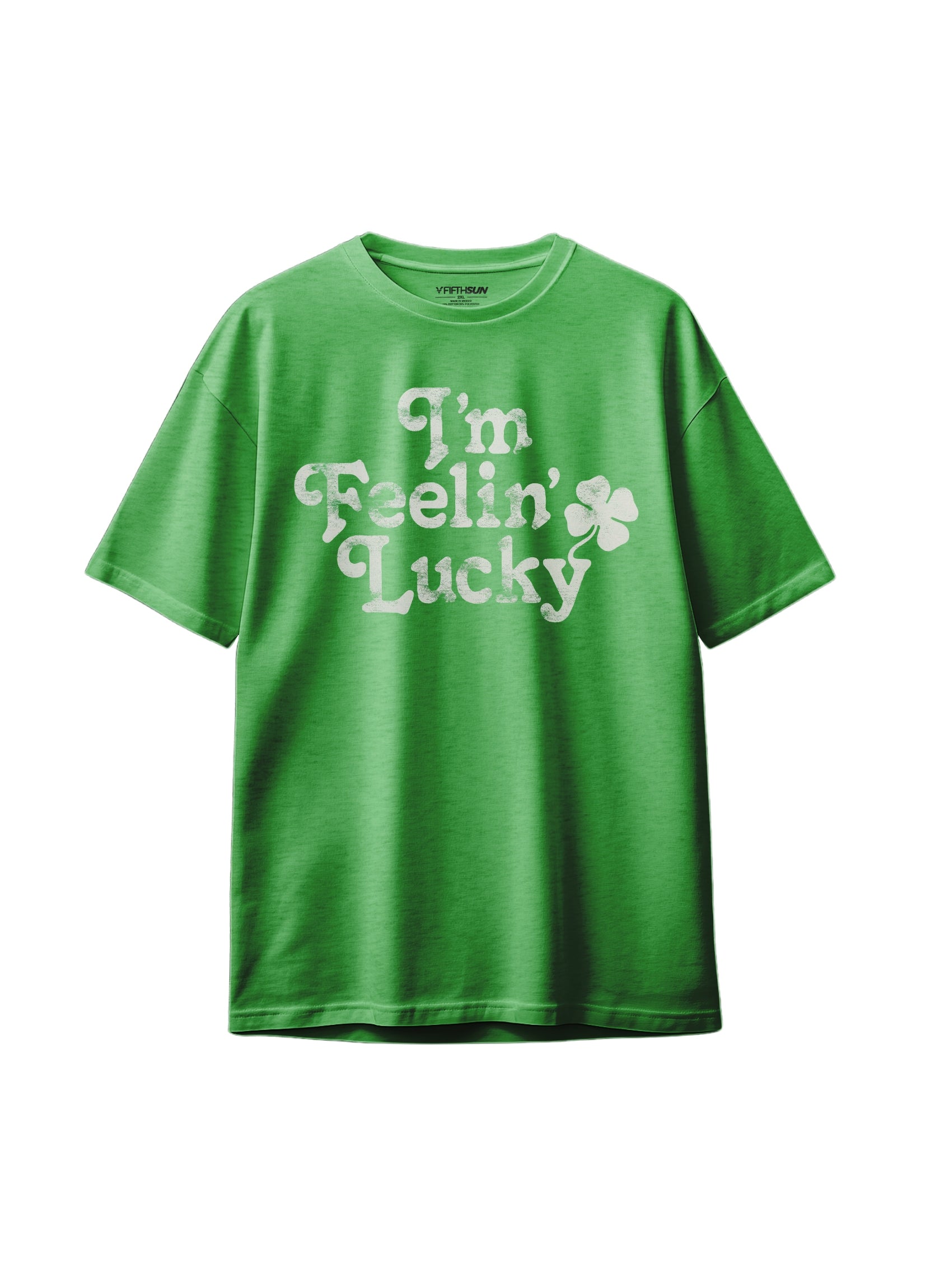 Camiseta Lucky Shamrock | FIFTH SUN | Adulto unisex | 50 % algodón, 50 % poliéster